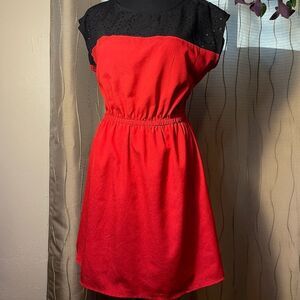 BeBop Red And Black Dress